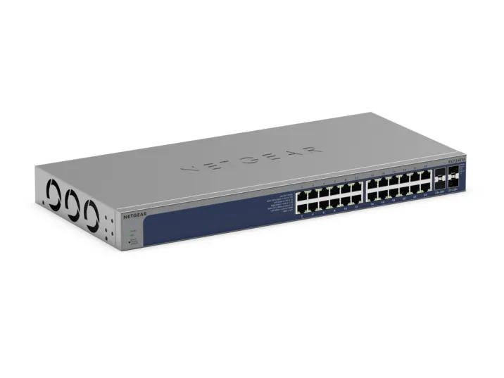 Netgear ProSafe 24ポート 1G スイッチ GS724Tv4 GS724Tv4 | 24-Port Gigabit Ethernet Smart Switch with 2 SFP Ports