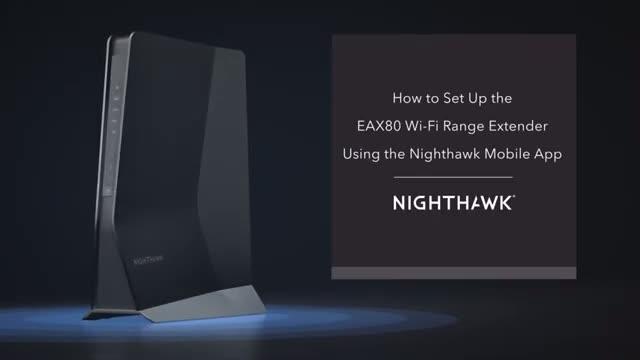 Mesh WiFi Extender to Boost WiFi 6 Speeds - Nighthawk EAX80 - NETGEAR