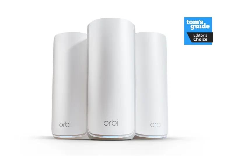Orbi 870 Series Tri-Band WiFi 7 Mesh (1 Router + 2 Satellites) (Imperfect Box)