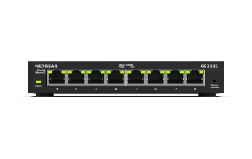 ギガビット8ポート アンマネージプラススイッチ - GS308E - NETGEAR