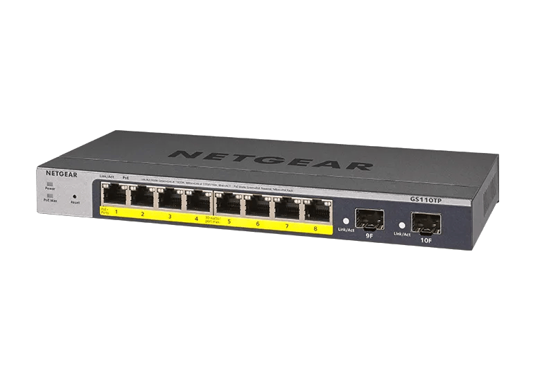 NETGEAR GS110TP 8ポート スイッチングハブ Smart Cloud Switches - GS110TPv3 | NETGEAR