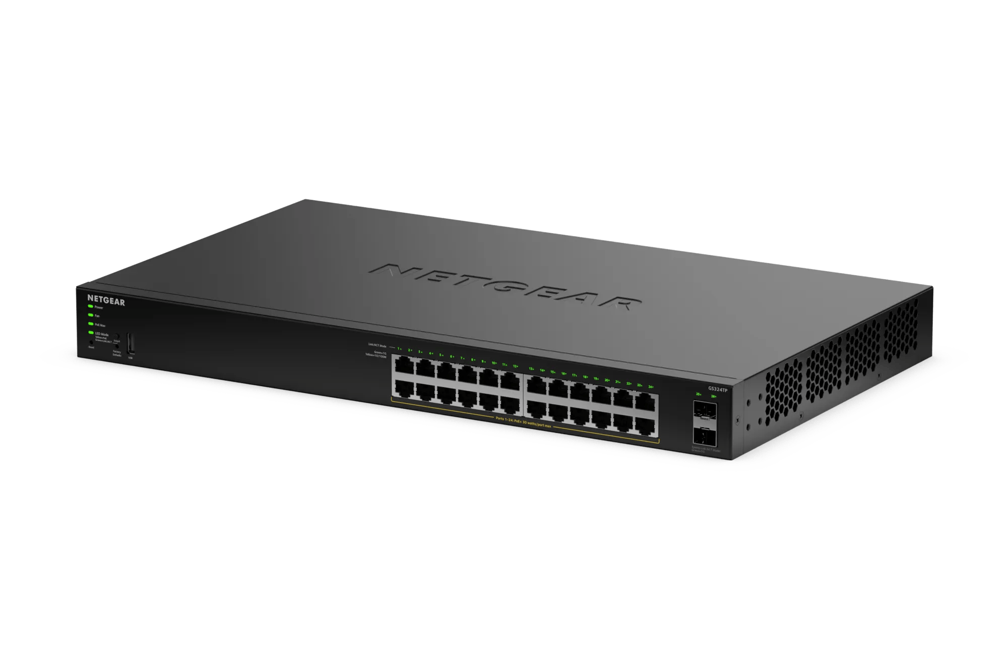 24-Port Gigabit PoE+ Switch - Smart Managed Essentials - GS324TPv2