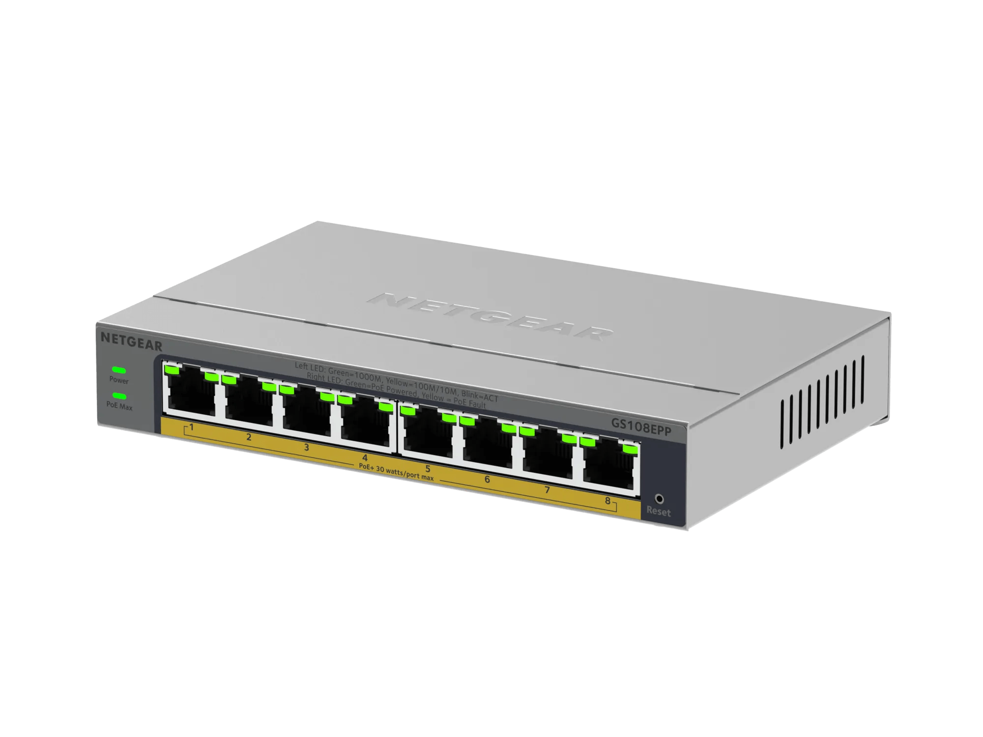 8-Port Multi-Gigabit Ethernet Easy Smart Switch Managed with