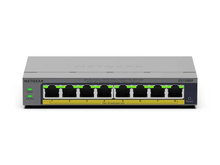 8-Port Gigabit Ethernet PoE+ Easy Smart Switch (63W)