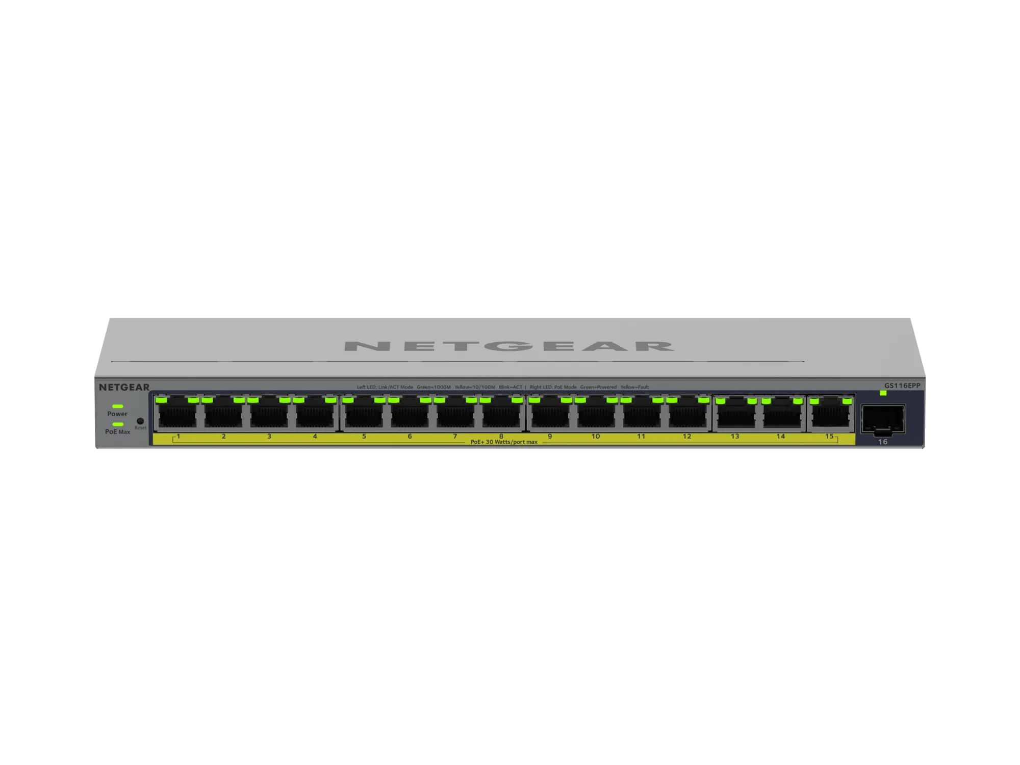 ギガビット16ポート アンマネージスイッチ - GS116v3 - NETGEAR