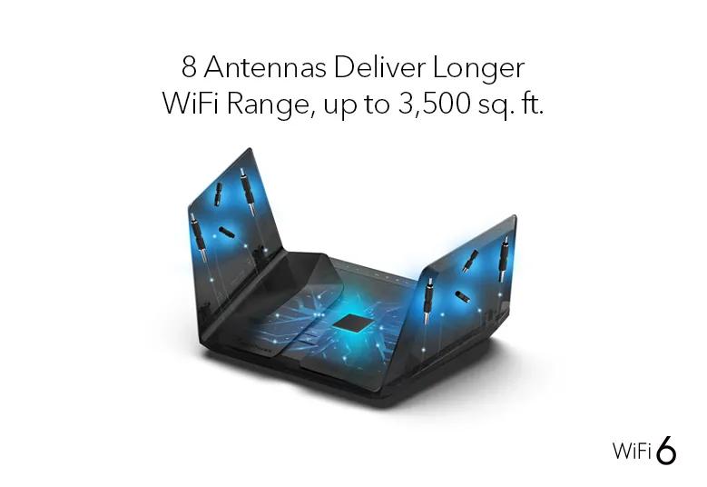 WiFi 6 Router with Ultra-Fast 12-Stream Speed - Nighthawk AX12