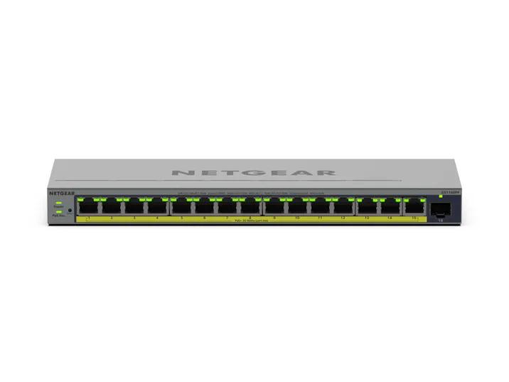【正規品】NETGEAR 16ポート PoE+ スイッチ GS116PP 2個 16-Port Gigabit Ethernet PoE+ Easy Smart Switch (231W)