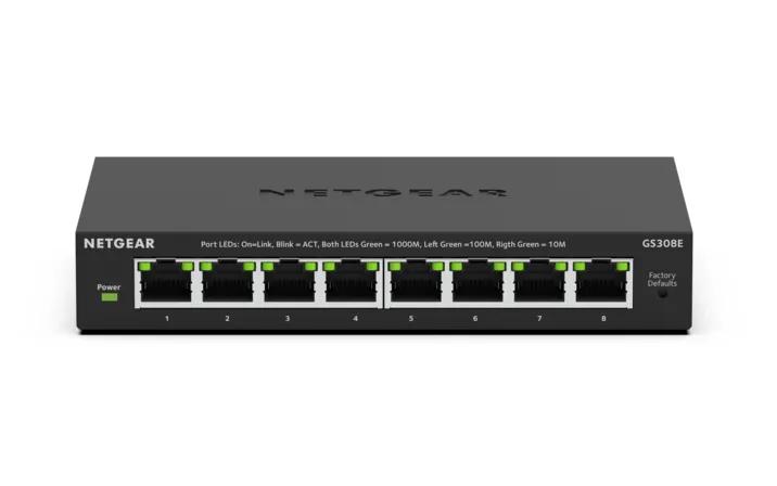 8-Port Smart Managed Switch with Gigabit and PoE+ Support