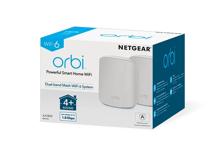 AX1800 WiFi 6 Whole Home Mesh WiFi System (RBK352)