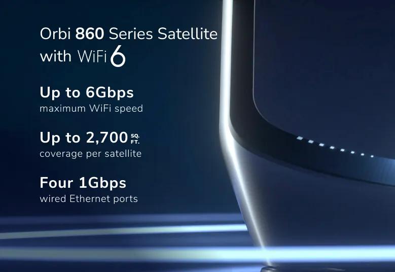RBS860B - Tri-Band Mesh | Black edition | WiFi 6 System | NETGEAR