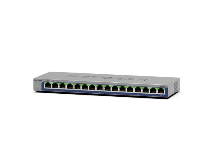NETGEAR GS116 16ポートスイッチ Netgear GS116 ProSafe Gigabit Switch - IP Phone Warehouse