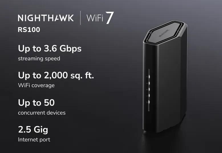RS200 - Nighthawk WiFi 7 Router, Dual-Band with 6.5Gbps Speed