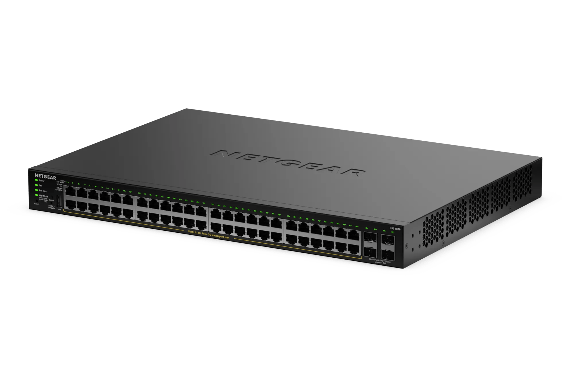 48-Port Gigabit PoE+ Switch - Smart Managed Essentials - GS348TPv2