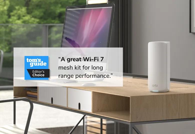 Orbi 870 Series Tri-Band WiFi 7 Mesh System 2 Pack RBE872 - NETGEAR
