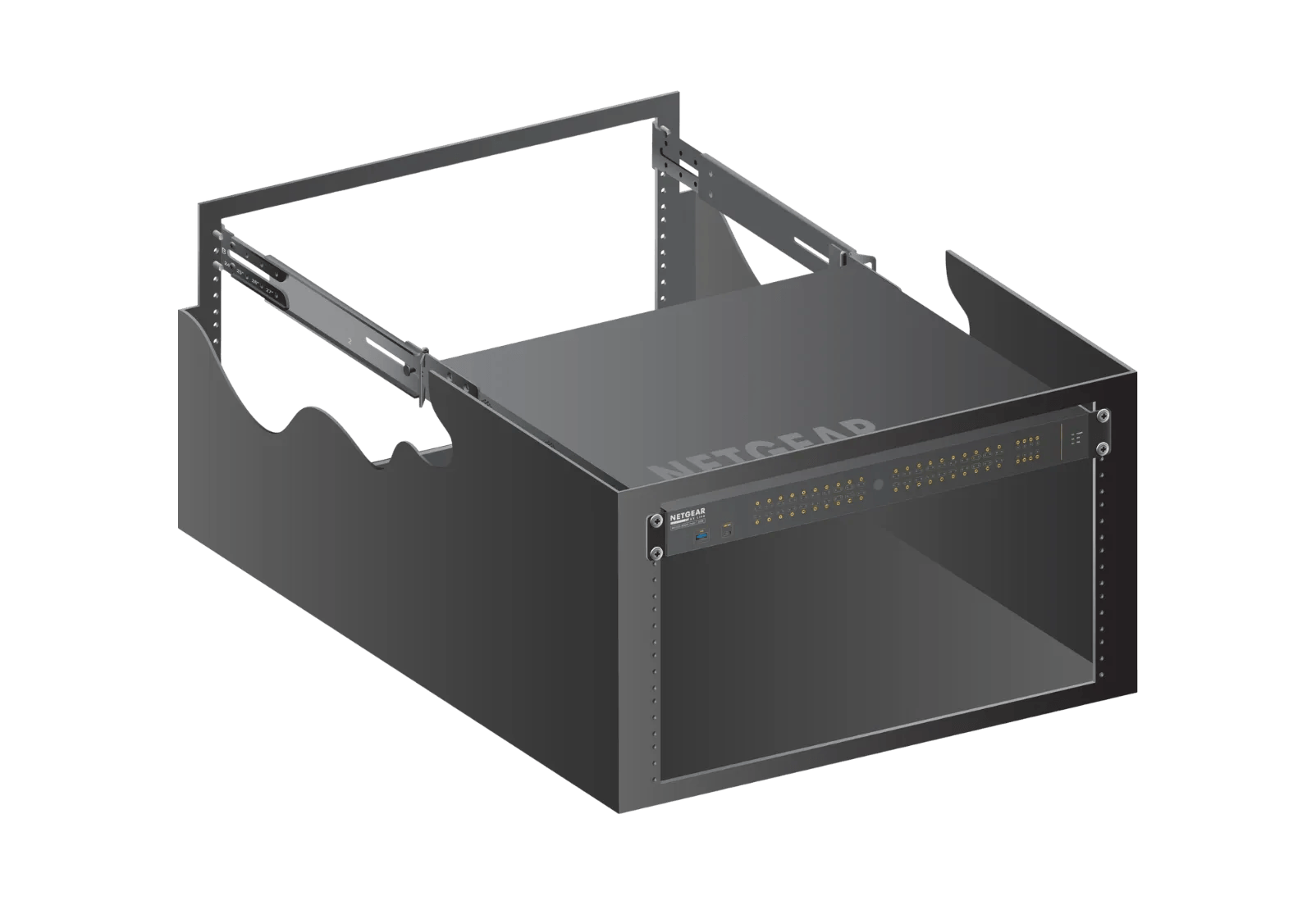 NETGEAR RBS1830 Adjustable Rear Bracket Support | 18–30 in Racks