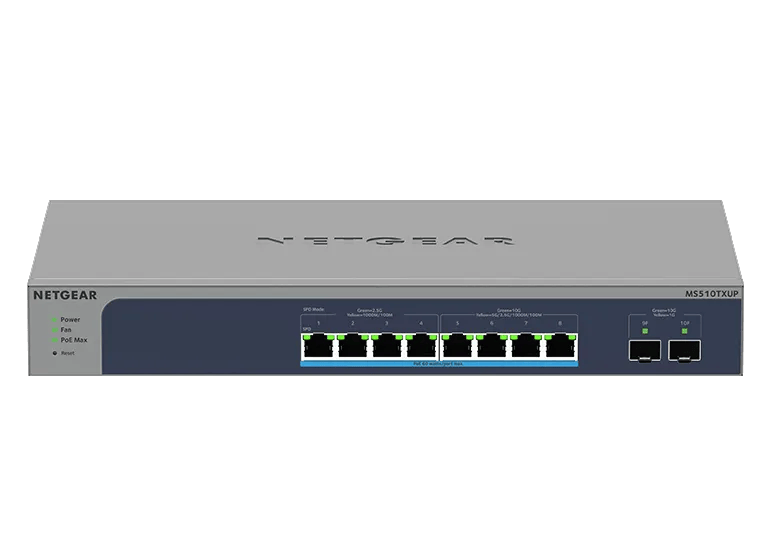 【送料無料】 Netgear スイッチングハブ MS510TXUP-100AJS Ethernet Switch, 8-Port With Cloud Management – MS510TXUP - NETGEAR