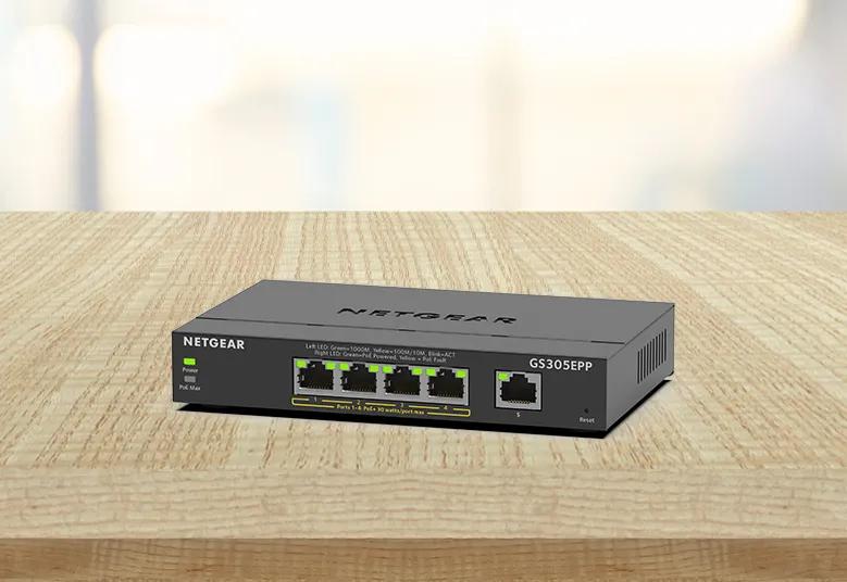 NETGEAR 5-Port Gigabit Ethernet Easy Smart Essentials PoE Switch