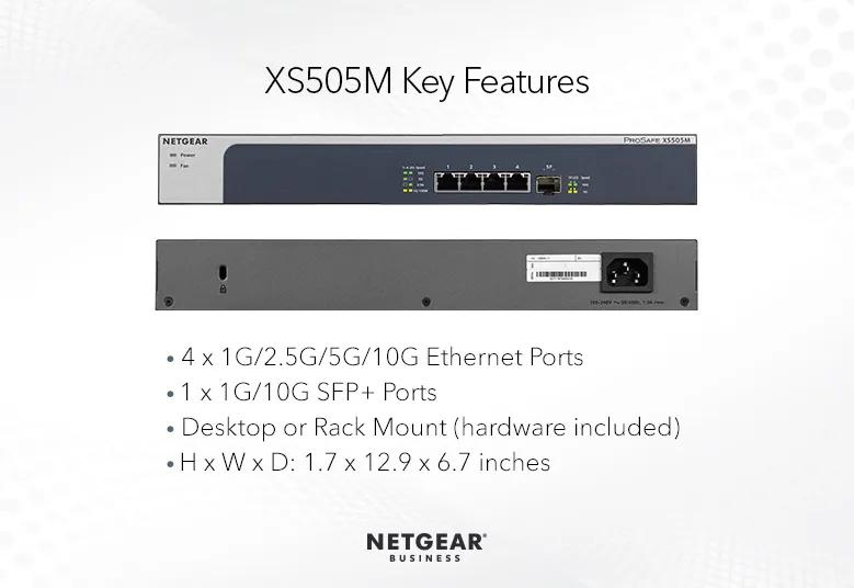 Gigabit Unmanaged Switch Series - XS505M | NETGEAR