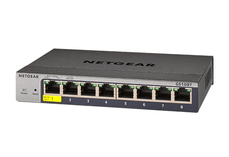MS108TUP 8-Port Multi-Gig 2.5G PoE++ Smart Cloud Switch - NETGEAR