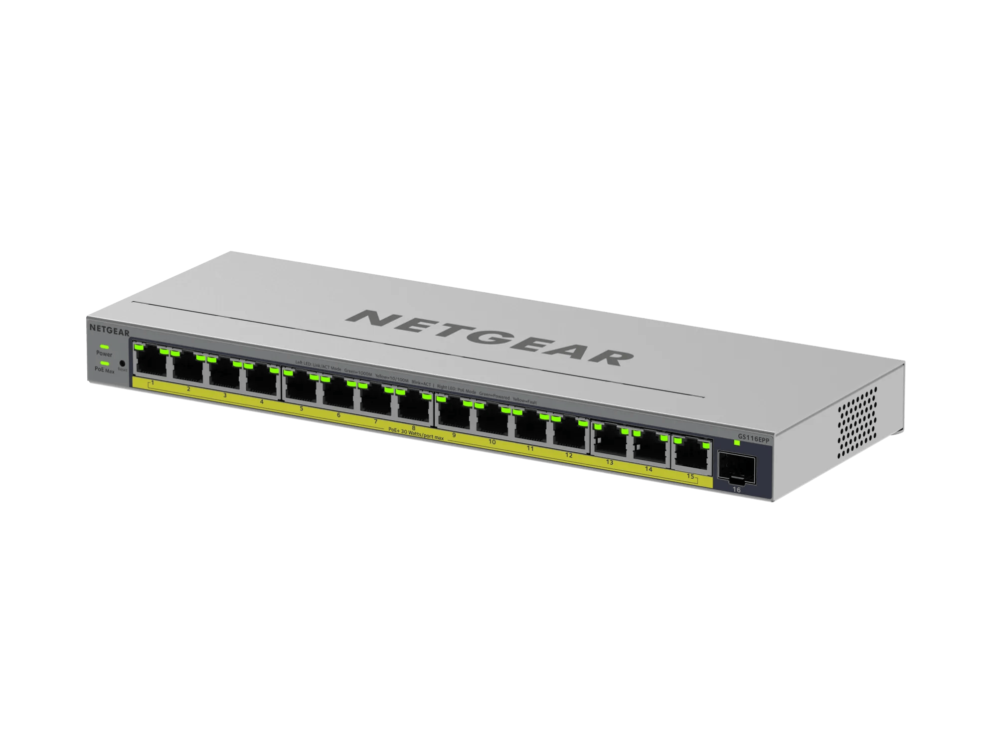 ギガビット16ポート アンマネージスイッチ - GS116v3 - NETGEAR
