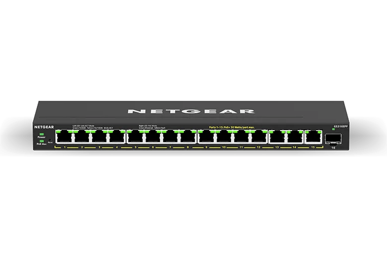 NETGEAR 16-Port Gigabit Ethernet Easy Smart Essentials PoE Switch