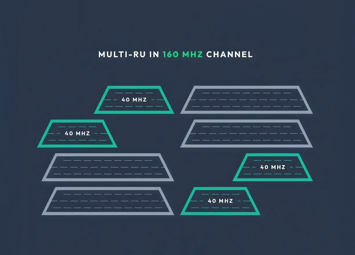 WiFi 7 multiple resource units (MRU) diagram