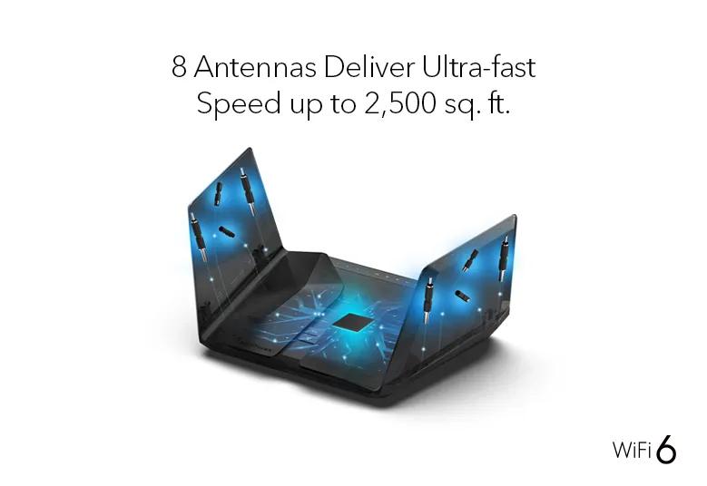WiFi 6 Router with up to 10.8Gbps Speeds - Nighthawk RAX200 - NETGEAR
