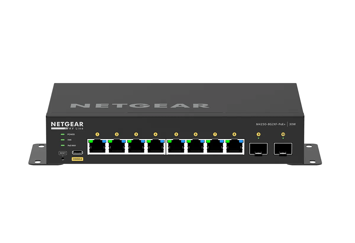 Managed Switch With 8 PoE+ Ports & 240W Power - GSM4212PX - NETGEAR