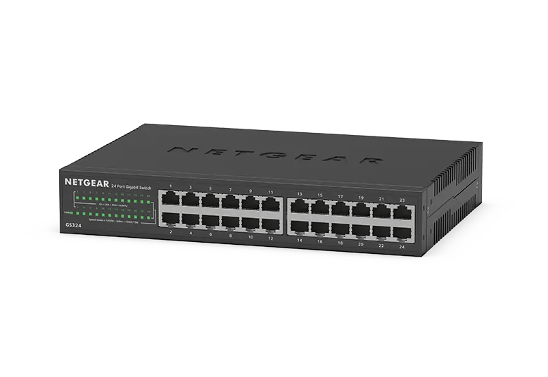 NETGEAR GS324v2 24ポートギガビットスイッチ 24-Port Gigabit Ethernet Unmanaged Essentials Switch