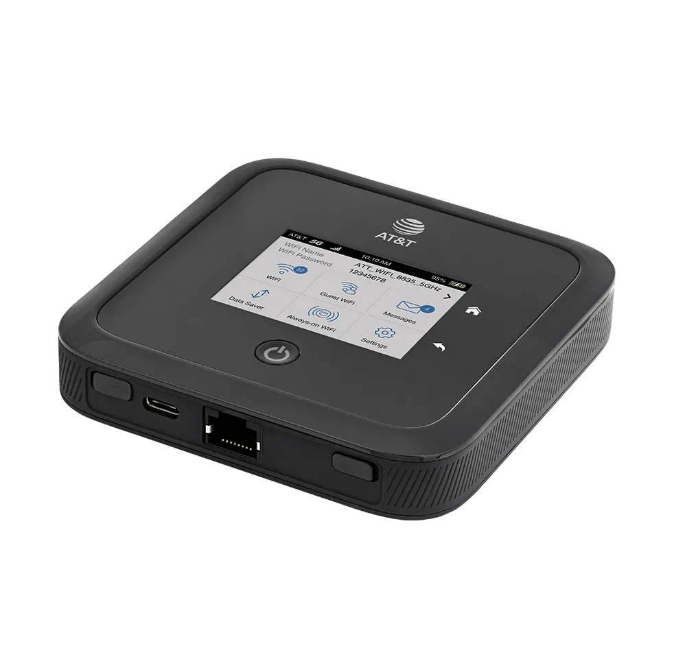 Routeur Mobile 5G NETGEAR Nighthawk MR5200 – WiFi 6, Jusqu'à 1,8 Gbit/s, Batterie Longue Durée | Compatible Toutes SIM, Connecte 32 Appareils, écran Tactile