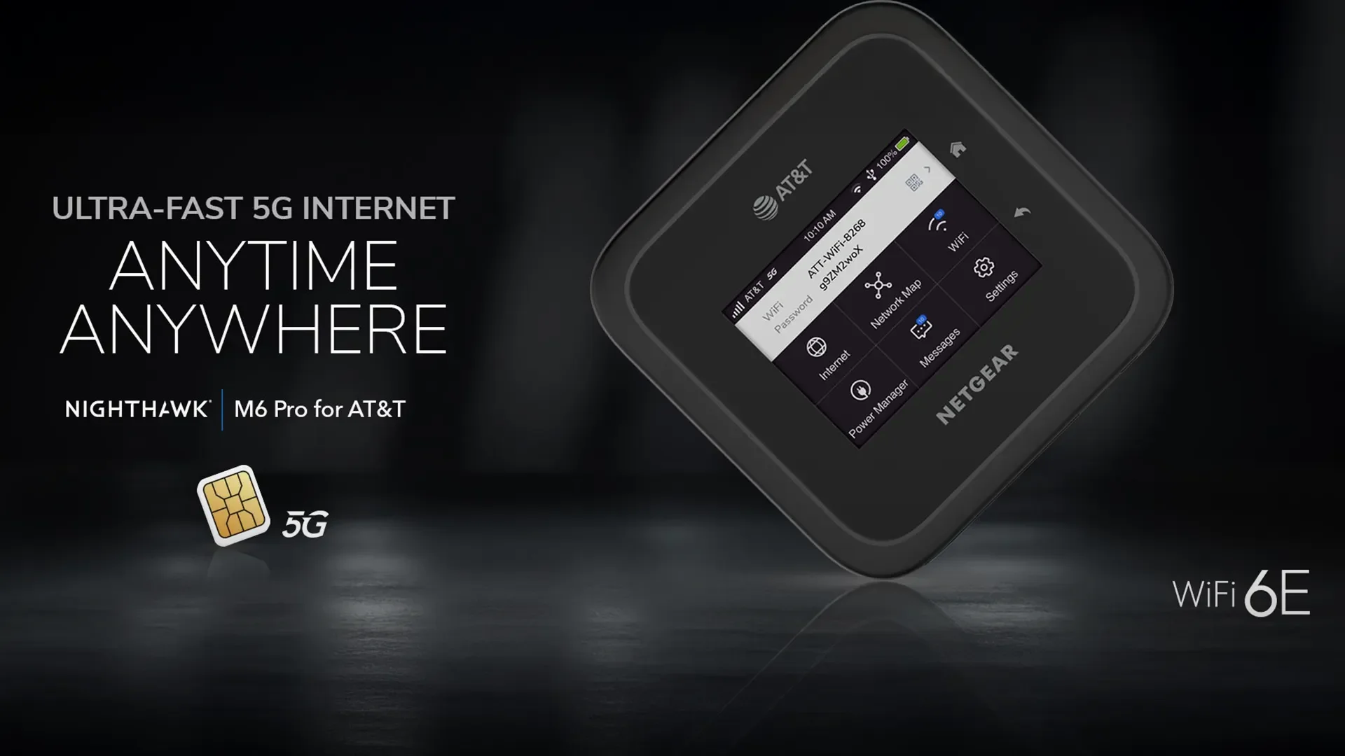 Nighthawk M6 Pro 5G WiFi 6E Mobile Hotspot Router With 5G mmWave