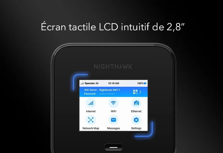NETGEAR 5G M7 Pro Mobile Router Pack mit externer 5G-Antenne und zusätzlichem Akku  (MR7450AB)
