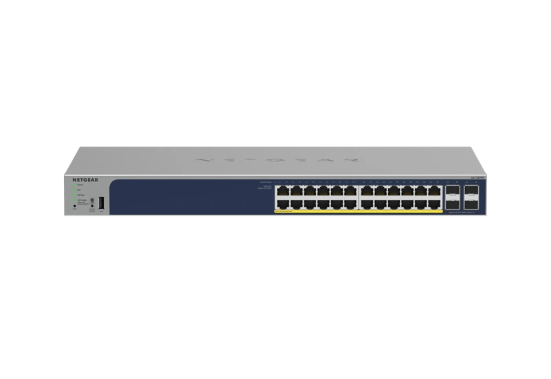 24 Port Gigabit Ethernet PoE+ Smart Switch w/ optional Remote/Cloud Management and 4 SFP Ports (380W)