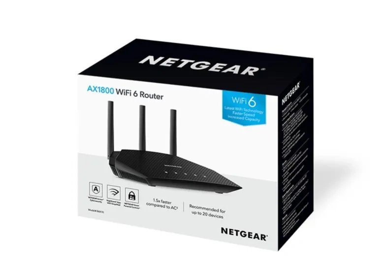 NETGEAR 4-Stream Dual-Band WiFi 6 Router, 1.8Gbps