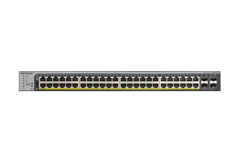 48-Port Gigabit Ethernet PoE+ Smart Switch w/ optional Remote/Cloud Management and 4 SFP Ports (380W)