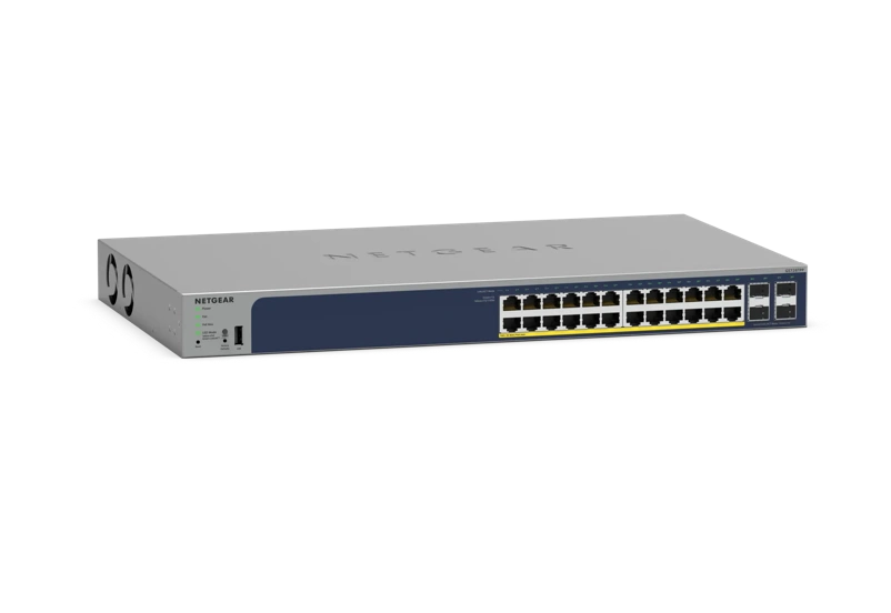 24 Port Gigabit Ethernet PoE+ Smart Switch w/ optional Remote/Cloud Management and 4 SFP Ports (380W)