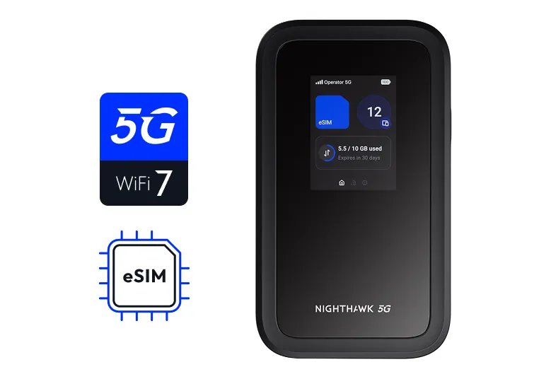 Nighthawk 5G M7 Portable WiFi Hotspot with eSIM