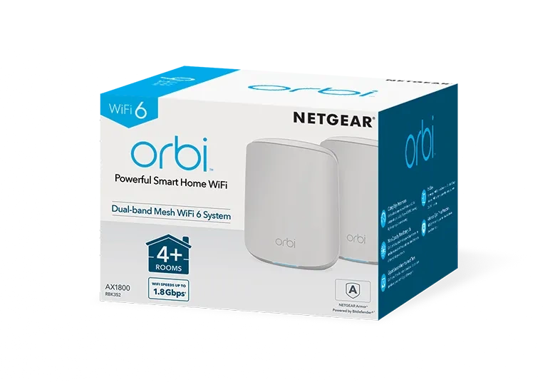 AX1800 WiFi 6 Whole Home Mesh WiFi System (RBK352)