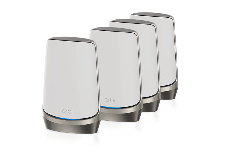 Orbi 960 Series Quad-Band WiFi 6E Mesh System, 10.8Gbps, Router + 3 Satellites