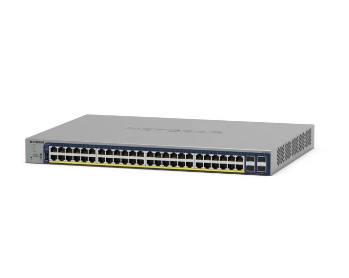 48 Port Gigabit Ethernet PoE+ Smart Switch w/ optional Remote/Cloud Management and 4 SFP Ports (380W)