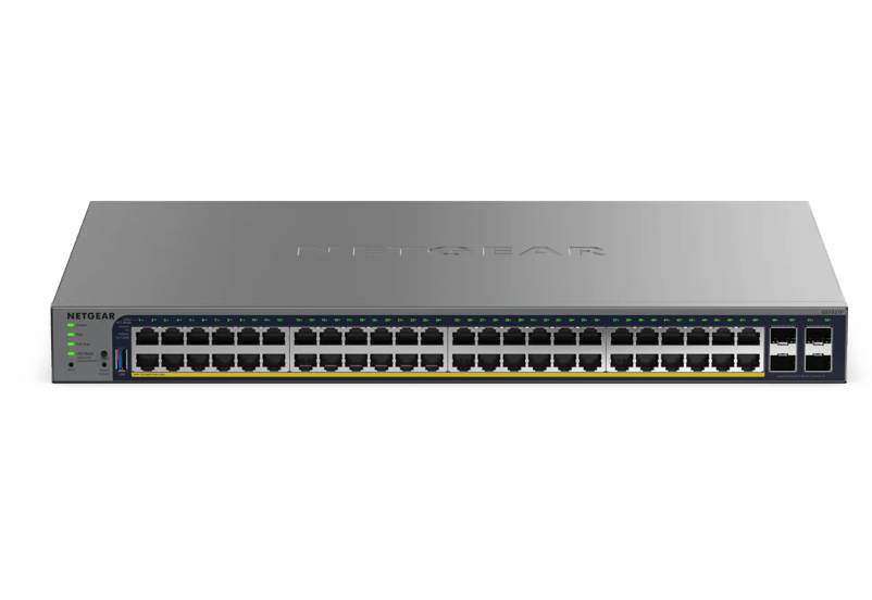 48 Port Gigabit Ethernet PoE+ Smart Switch w/ optional Remote/Cloud Management and 4 SFP Ports (380W)