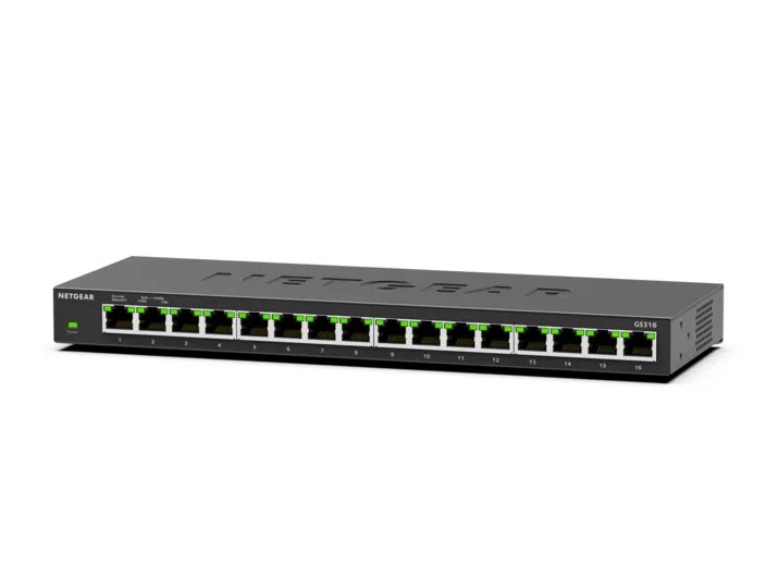 NETGEAR GS316 Unmanaged 16-Port Gigabit Ethernet Switch