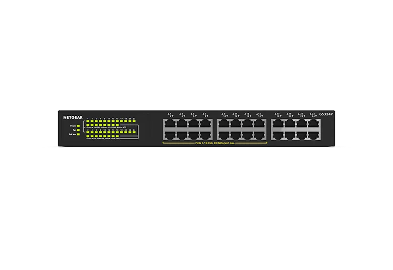 24-Port Gigabit Ethernet Unmanaged PoE+ Essentials Switch with 16-Ports PoE+ (190W)