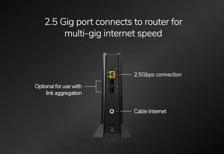 Nighthawk Mid/high-Split Multi-Gig 2.5Gbps Cable Modem