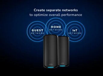 奥秘970系列四频WiFi 7 Mesh 2件装黑色版
