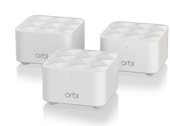 Orbi Dual-Band Mesh WLAN-System, 1.2Gbps, Router + 2 Satellites
