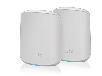 Orbi Dual-Band WiFi 6 Mesh System, 1.8Gbps, Router + 1 Satellite