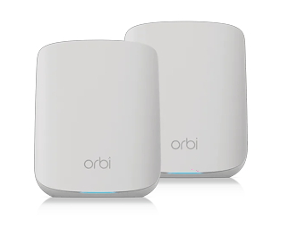 Orbi Dual-Band WiFi 6 Mesh System, 1.8Gbps, Router + 1 Satellite