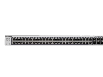 Stapelbarer 52-Port Gigabit Ethernet Smart Switch mit 2 Kupfer/SFP-Kombination und 4 dedizierte SFP Uplink/Stacking Ports