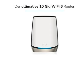 Routeur Tri-Band Orbi WiFi 6 série 860, 6Gbps ports 10 Gbit/s, avec NETGEAR Armor inclus pendant 1 an